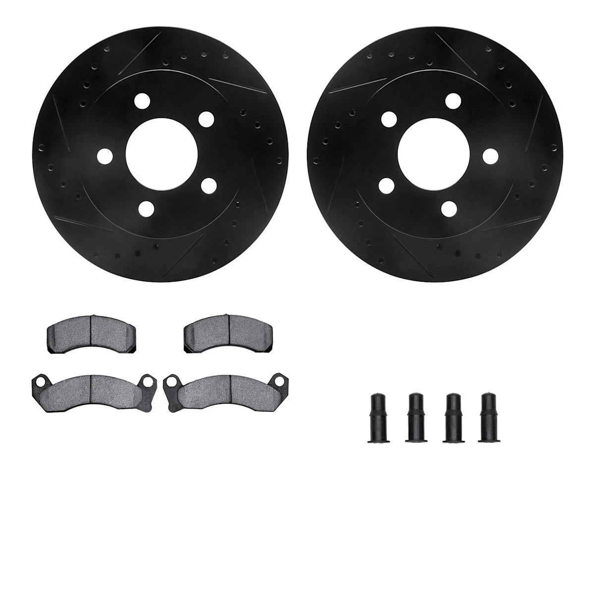 2X Brake Disc and Pad Kit for Lincoln Town Car (1991–1994) WHWH1-56016