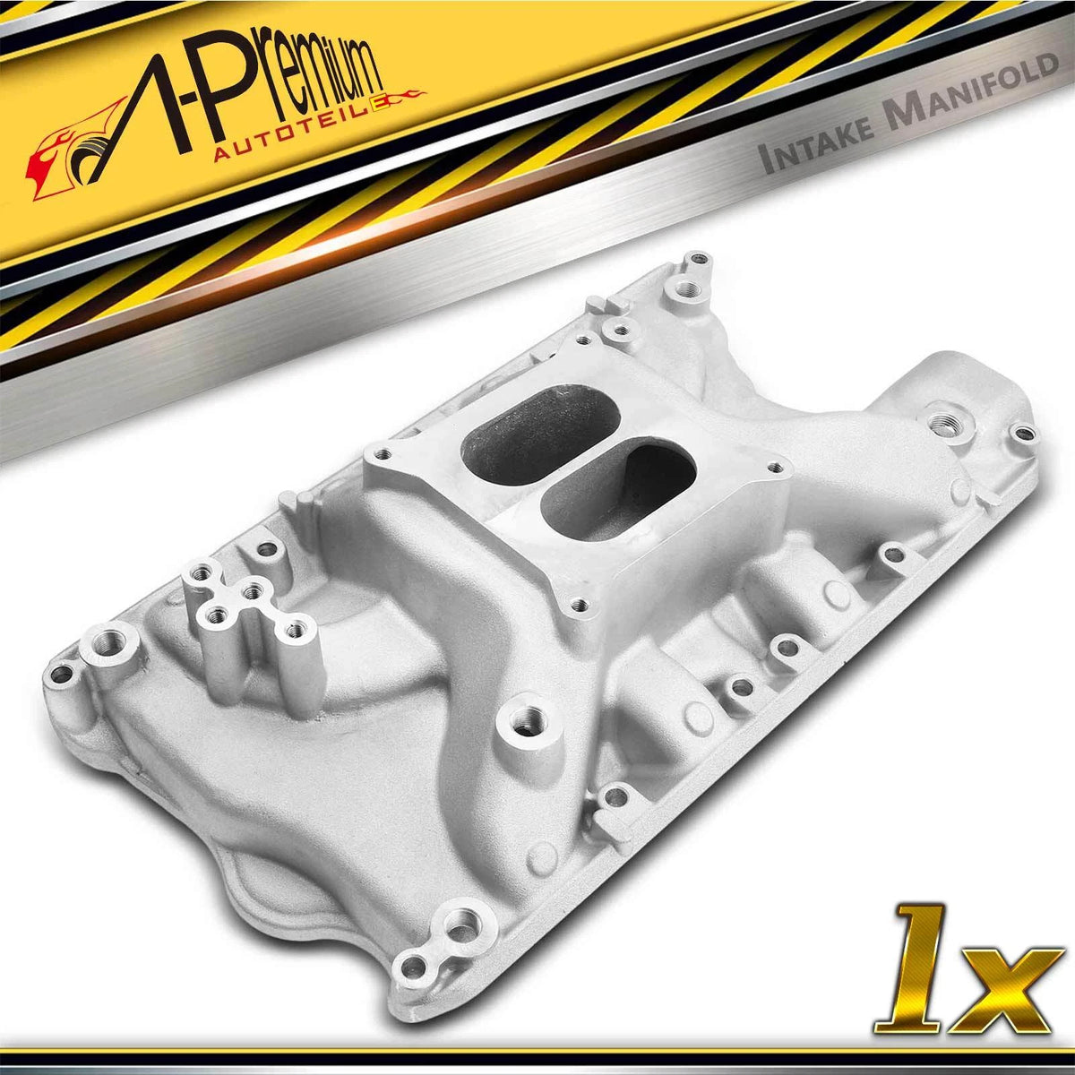 A-Premium Aluminum Dual Plane Intake Manifold for Ford Small Block Windsor 351W (84023)