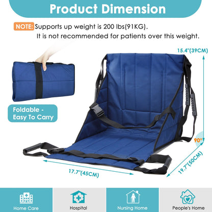 Patient Lift Stair Slide Board for Wheelchair Transfer Seat Pad
