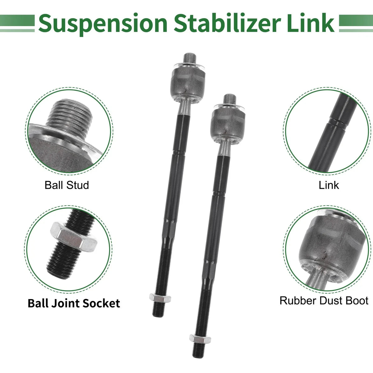6pcs Front Suspension Kit Tie Rod End for Ford Explorer (No.EV800893/ES800952)