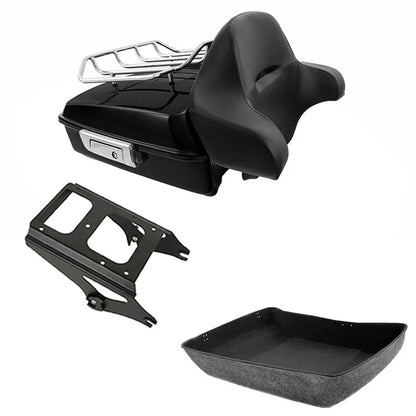 Chopped Trunk Rack Backrest for Harley Touring Street Glide (2009–2013)