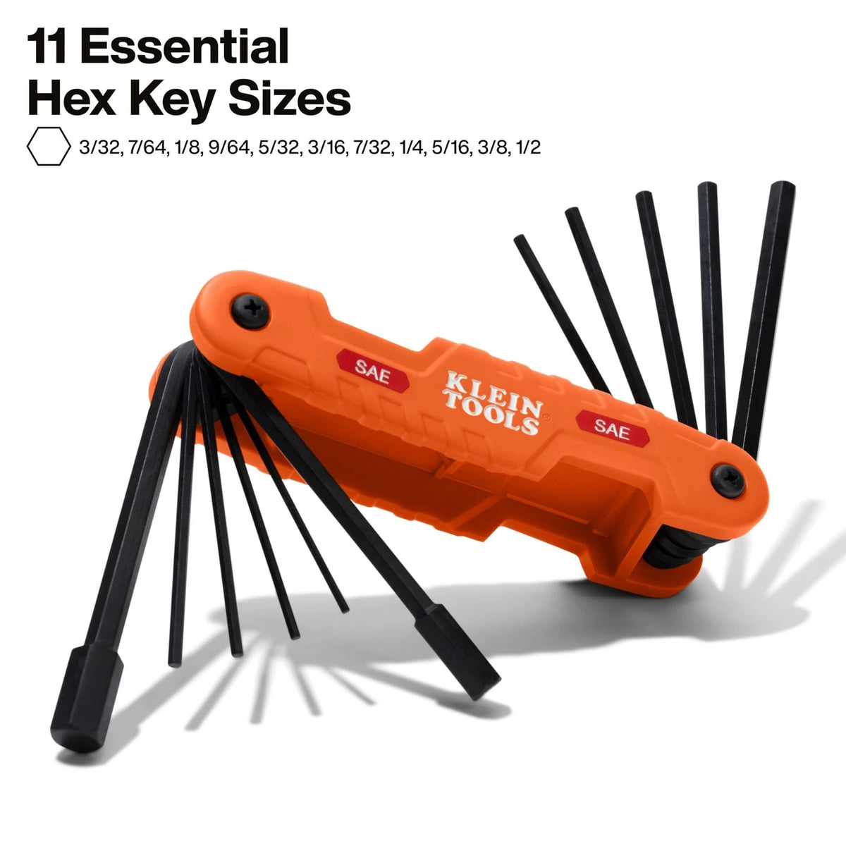 Set of 11 Hex Wrench Keys for Klein Tools (70550)