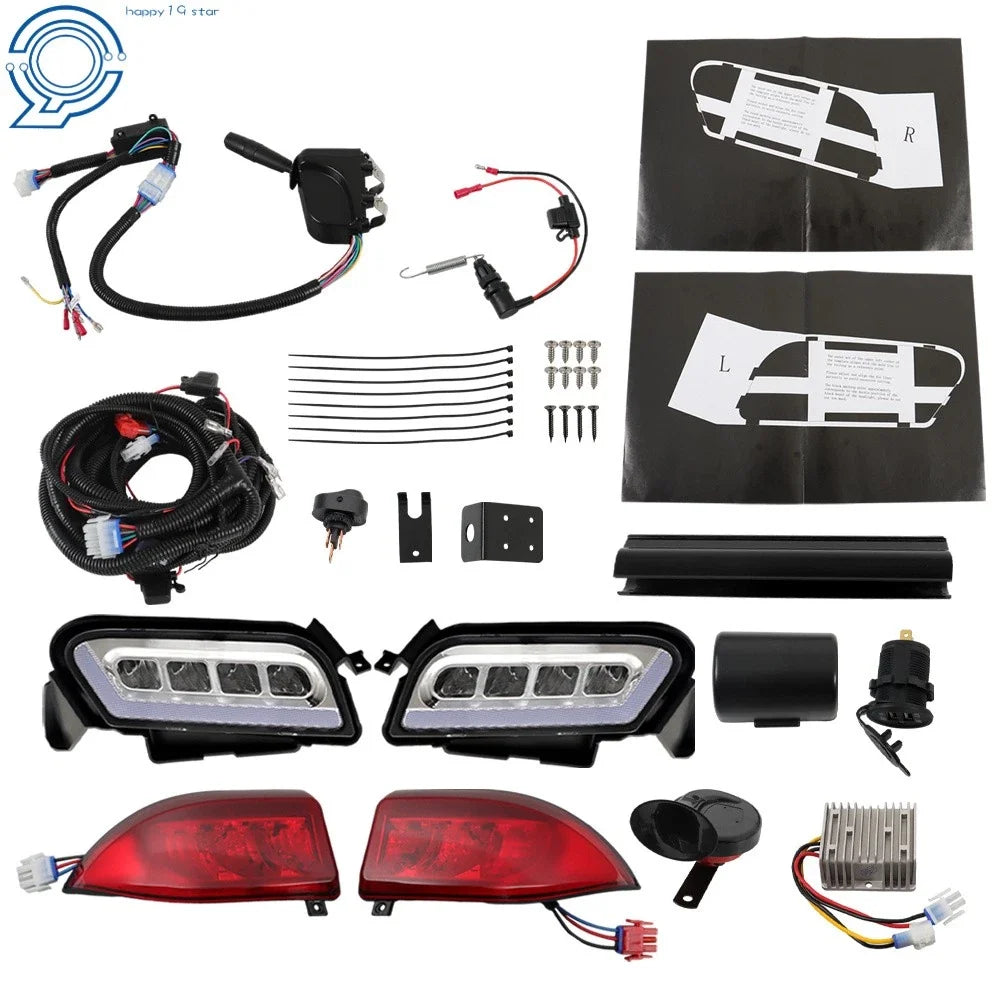 Headlight & Tail Light Kit for Club Car Tempo Golf Cart (2018–2023)