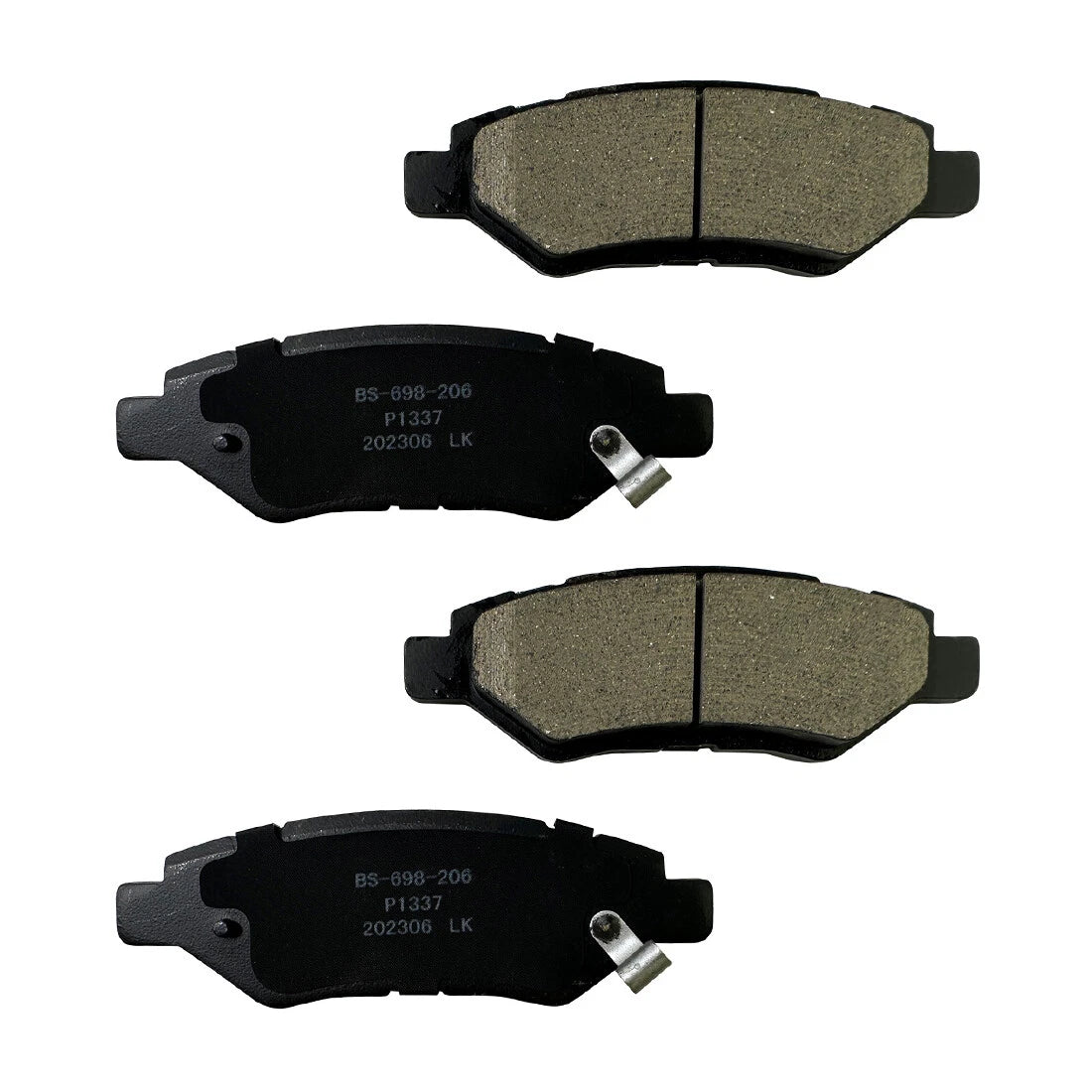 Front and Rear Ceramic Brake Pads for Cadillac CTS (2008–2014) P-1332 P-1337