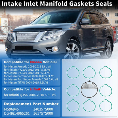 Intake Manifold Gasket Set No.MS96945/DG-8614965261 for Nissan Armada (2005–2015)