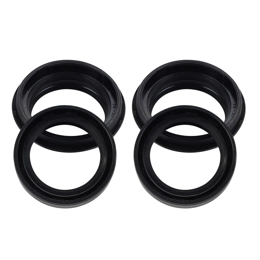 Set of 4 Front Fork Oil Seal Dust Seals for Honda CRF150R CBR250R CR80R