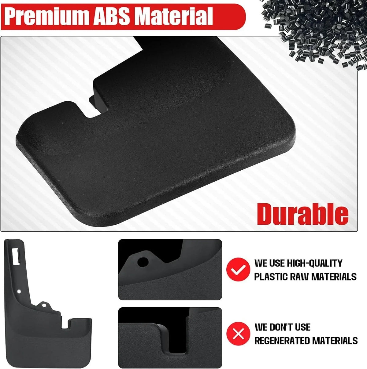 Set of 4 Splash Guards for Ford F-150 (2021–2024)