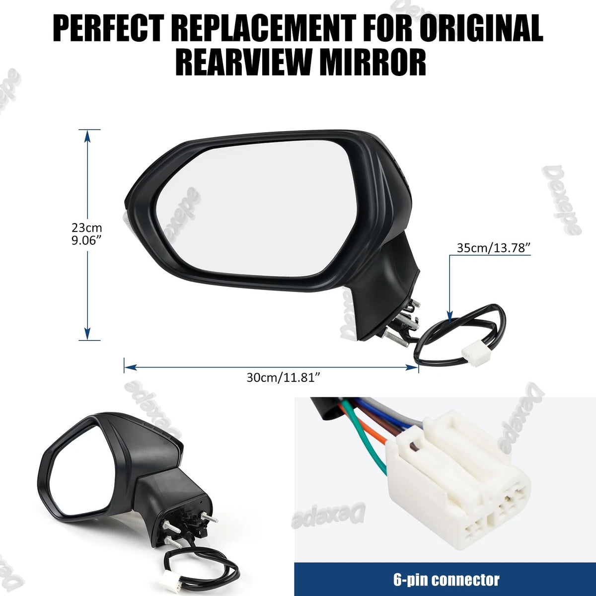 Driver Side Mirror Assembly for Toyota (Regular)