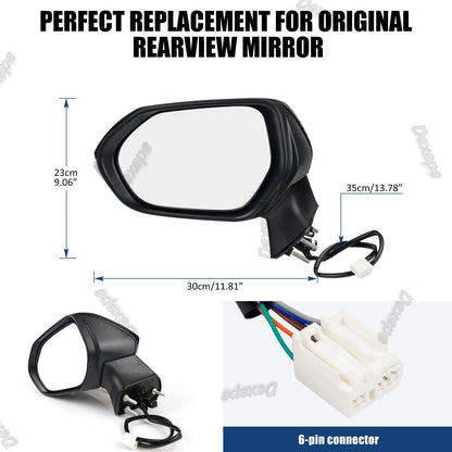 Driver Side Mirror Assembly for Toyota (Regular)