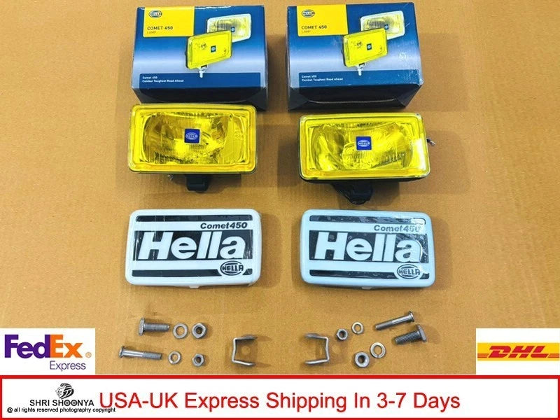 Hella Comet 450 Spot Driving Light with Cover & H3 Bulb for (1FB 005 860-061)