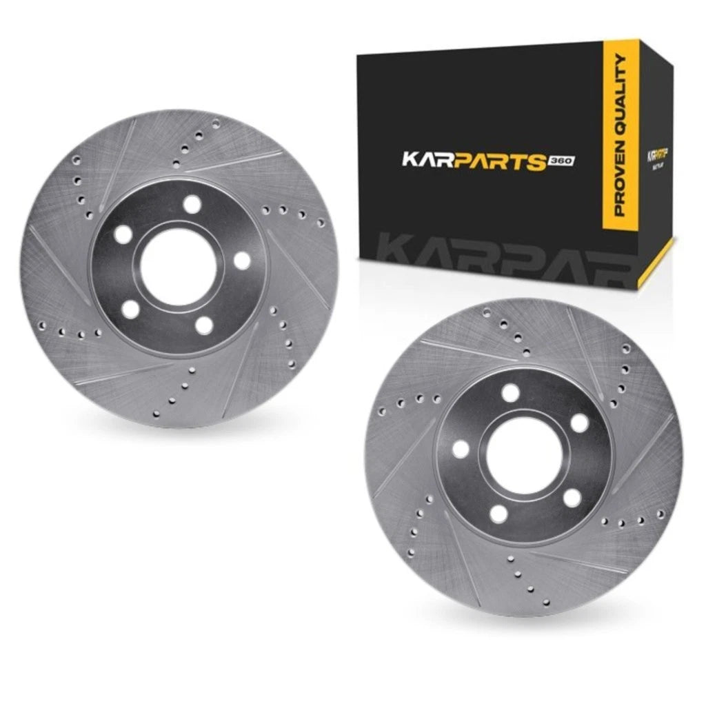 Brake Rotor Set for Volvo C30 (2012) - Drilled and Slotted ALX-PAU-DF-7002-54018-CLA3