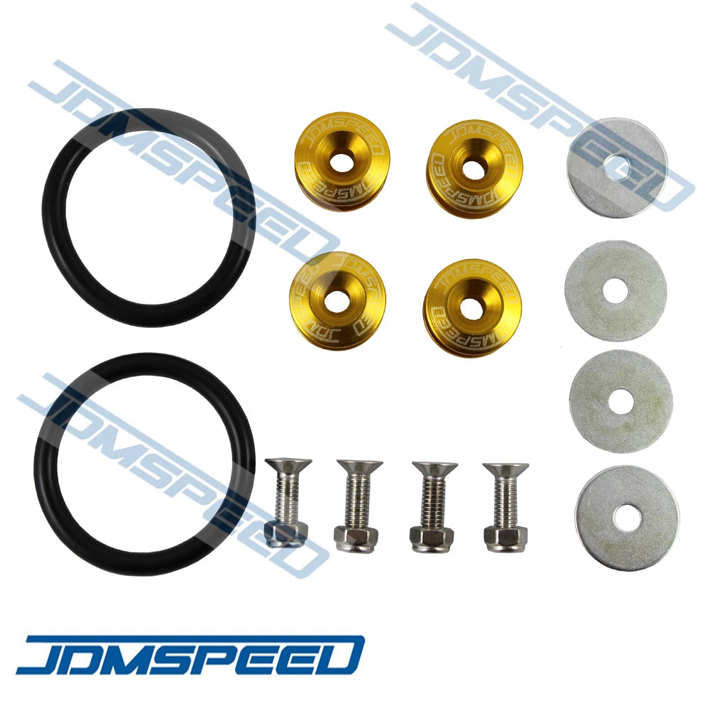 Set of 4 Quick Release Fasteners for Universal CNC Billet Bumper Trunk