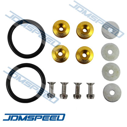 Set of 4 Quick Release Fasteners for Universal CNC Billet Bumper Trunk