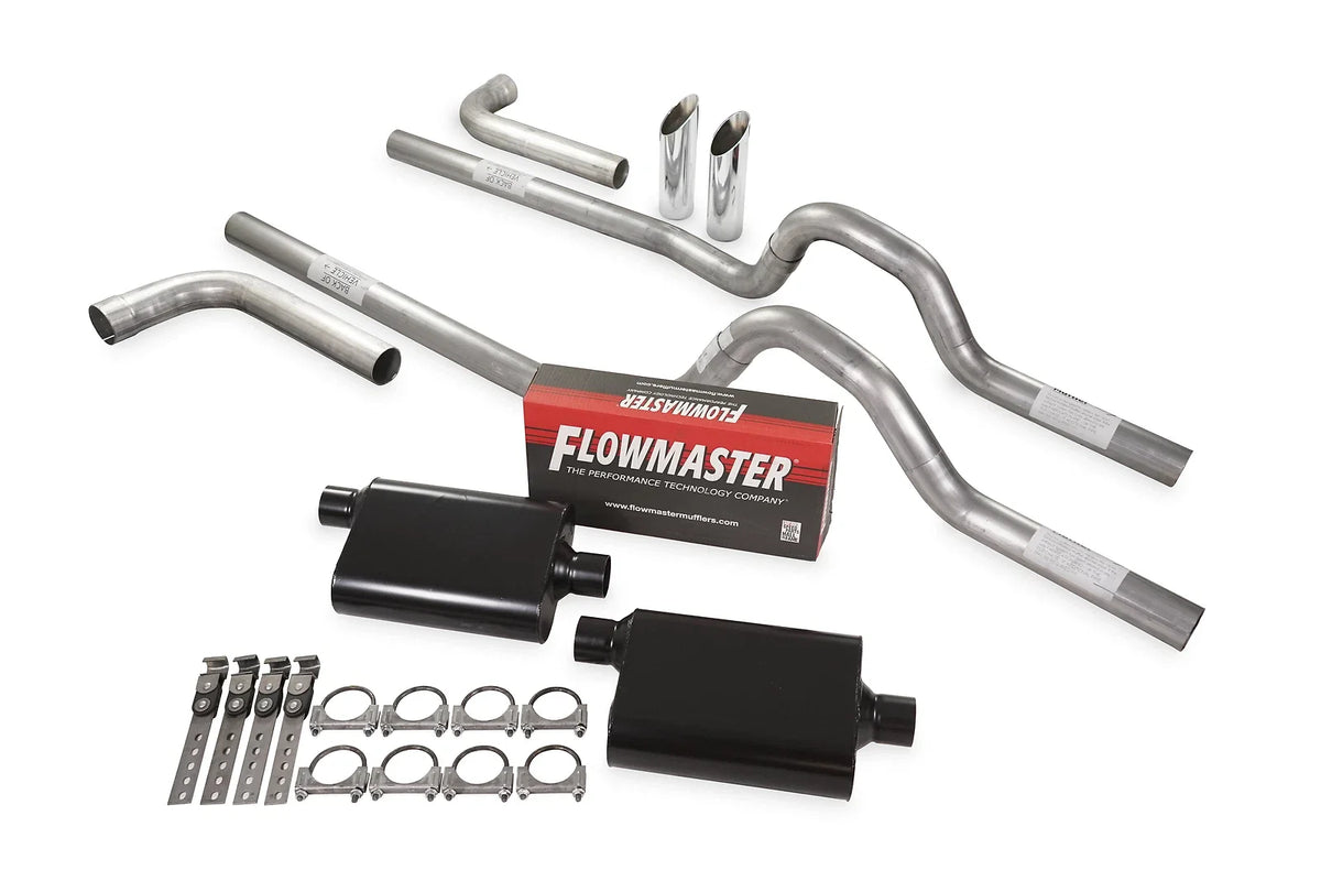 Dual Exhaust Kit 2.5" Flowmaster Super 44 for 1980–1986 Ford F-Series