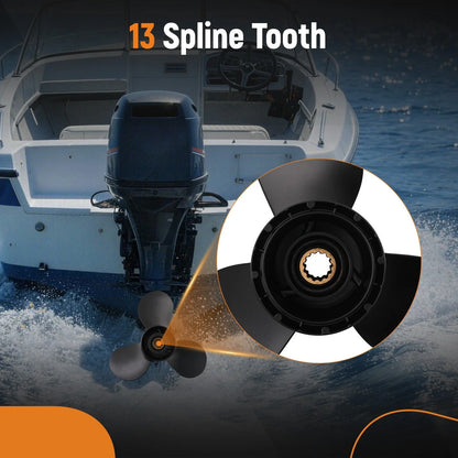 15 Pitch Aluminum Propeller for Suzuki 35-65HP Outboard (3-1/4" Gearcase)
