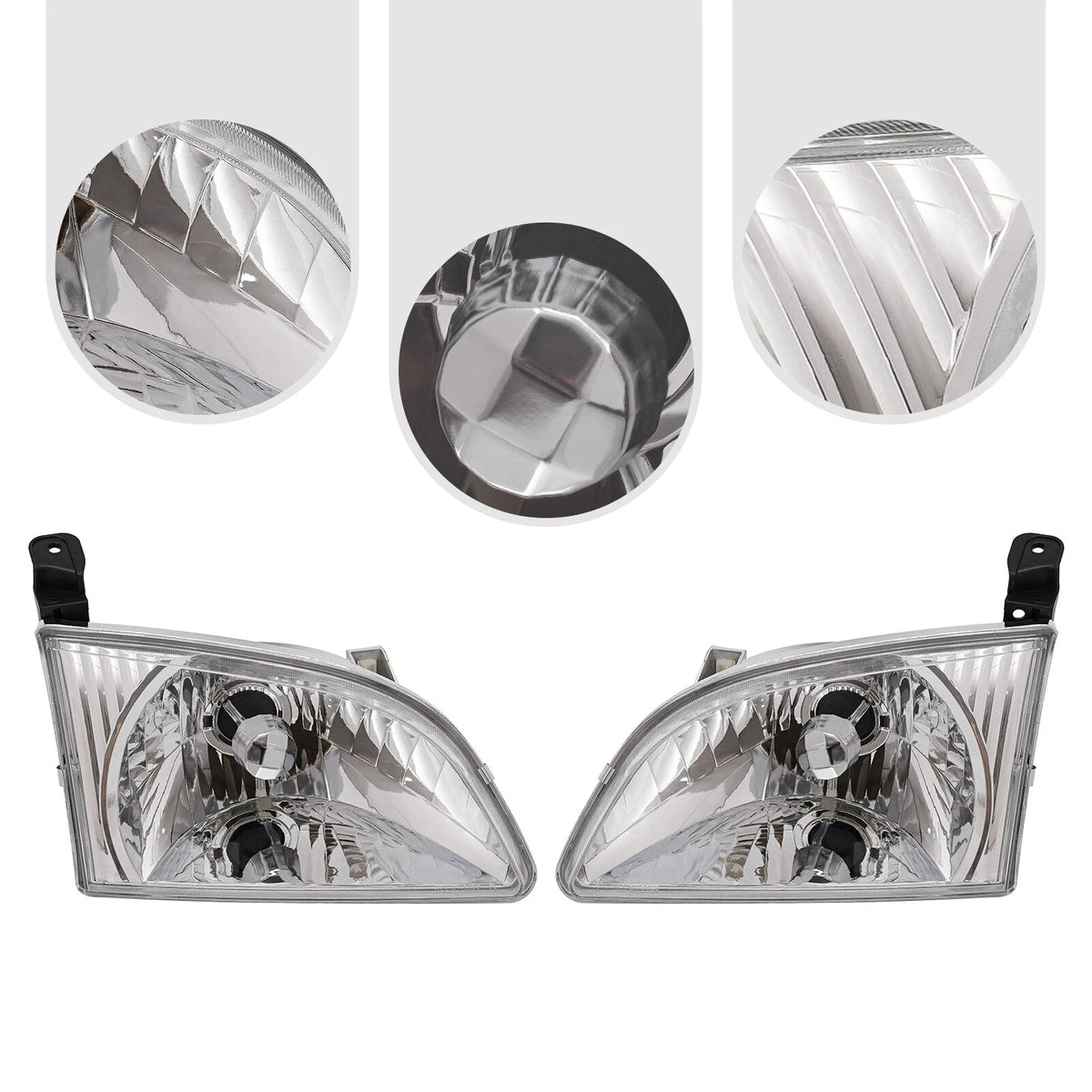 Headlight Assembly Pair for Toyota Sienna (2001–2003) 8115008020, TO2502135