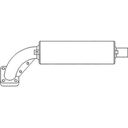 Muffler for Kubota B6100 B7100 (1978–1998)