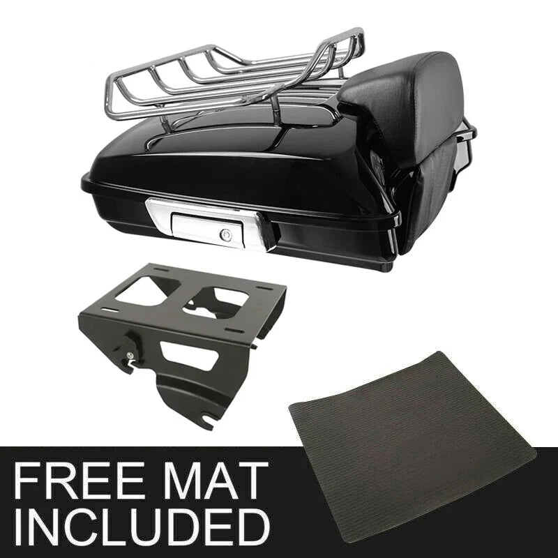 Razor Trunk Luggage Backrest & Solo Mount Rack for Harley Touring (2014–2026)