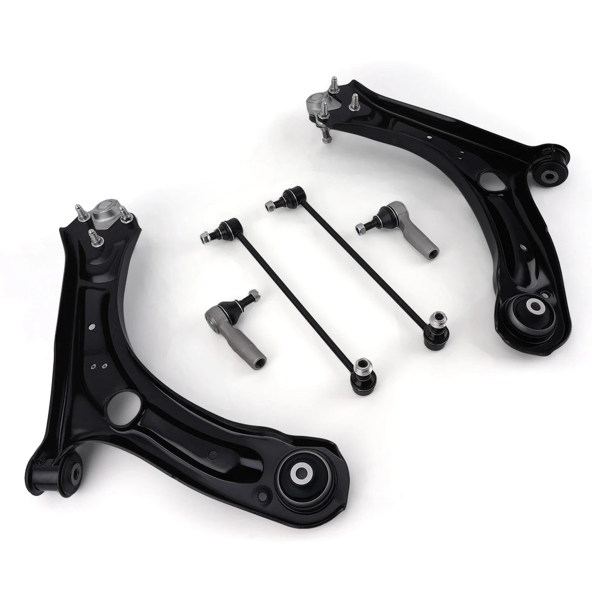 Set of 4 Front Control Arm Ball Joints Sway Bars Tie Rods for Passat Beetle (2012–2017)