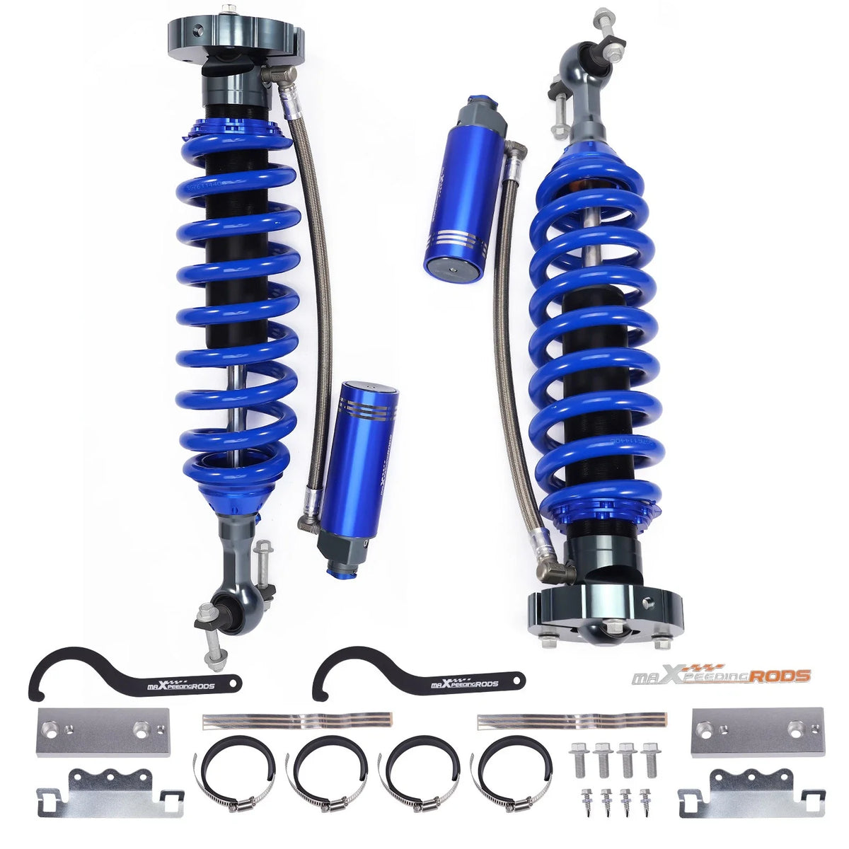 2X Front Shock w/ Reservoir 10 Way Adjustable Damping for GMC Sierra 1500 (2019–2023)