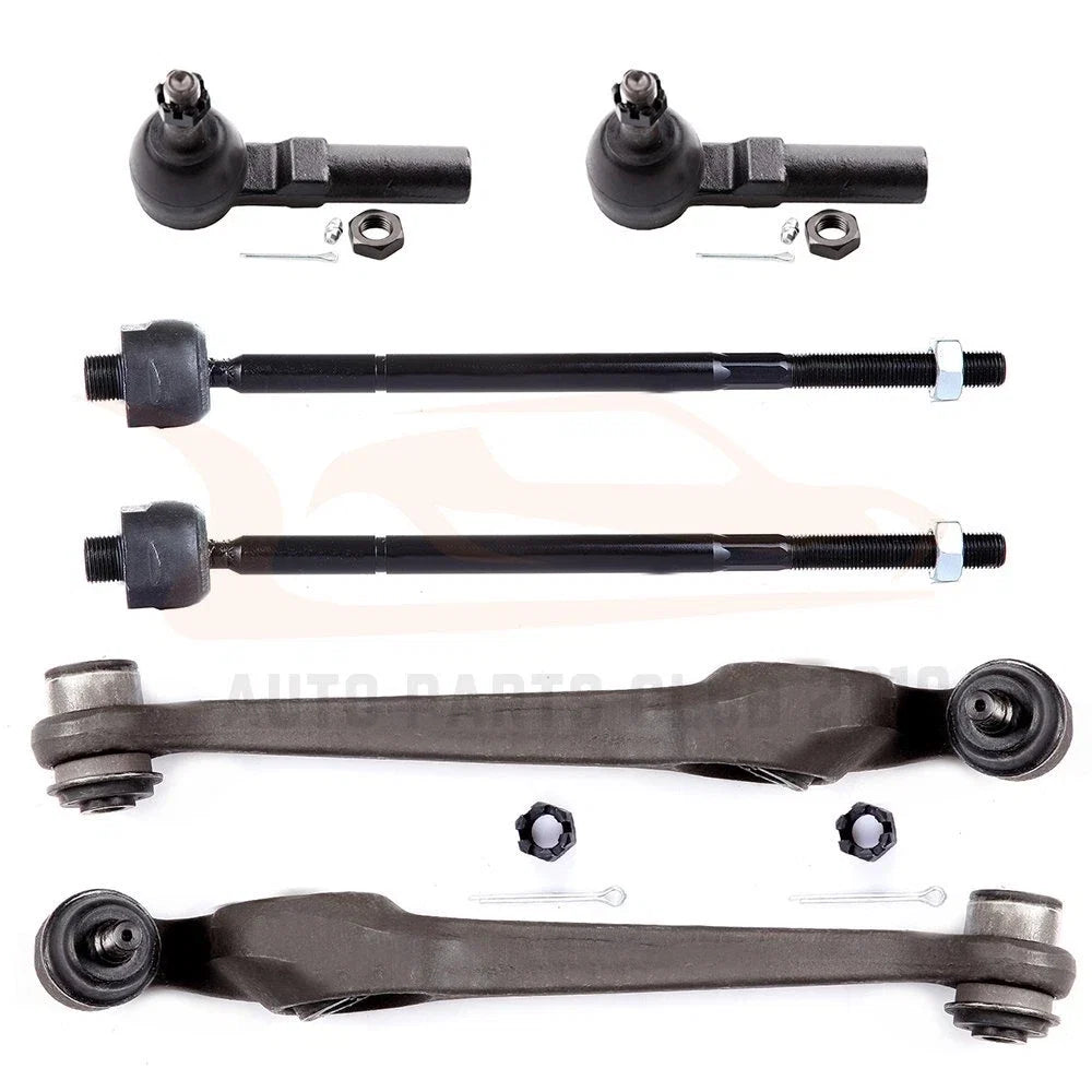 Set of 6 Front Control Arms Tie Rod Ends for Saturn SW2 SC SC1 SL SL1 (1991–2002)