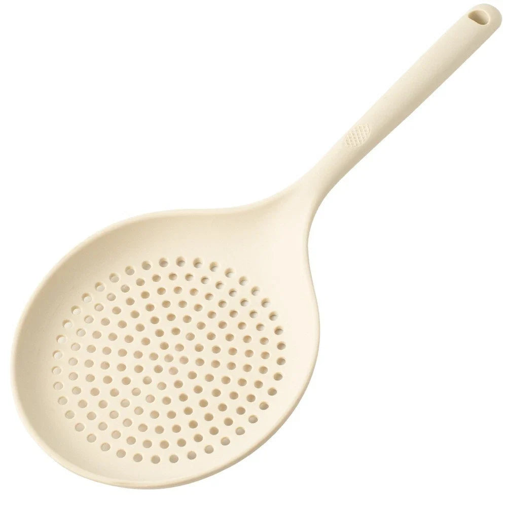Non-Stick Silicone Spoon for Kitchen Strainer Skimmer (36.5 x 15.5 x 2 cm)