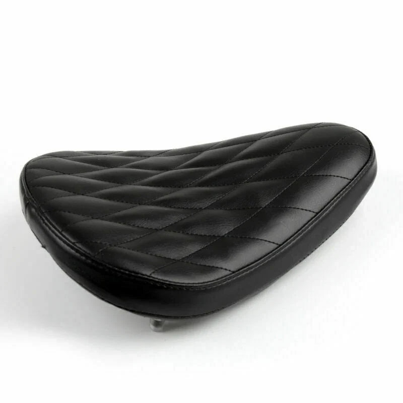 Diamond Leather Solo Saddle Seat for Chopper Bobber Custom (SX, CB, T9)