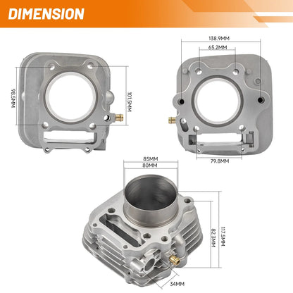 Cylinder Piston Gasket Kit 80mm for Honda Sportrax TRX300EX (1993–2008)