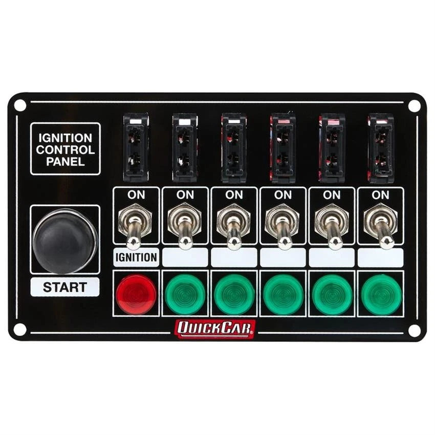 6 Switch Black Plate for QuickCar 50-864