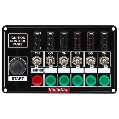 6 Switch Black Plate for QuickCar 50-864
