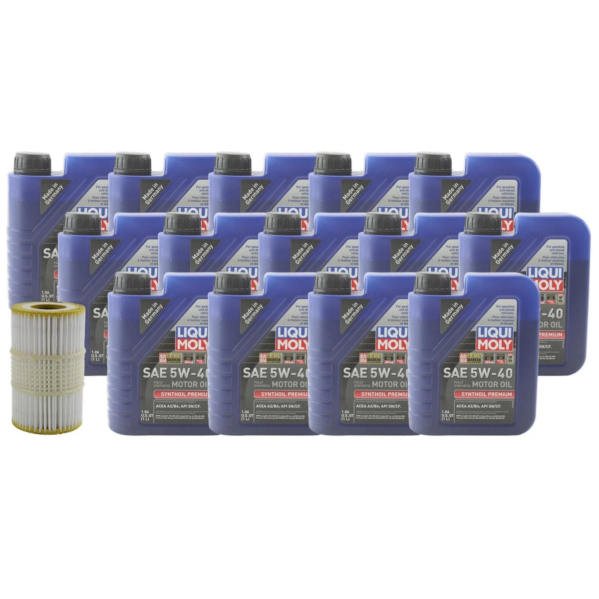 Liqui Moly Synthoil Premium 5W-40 Engine Oil Change Kit for A6 Quattro (2005–2011)