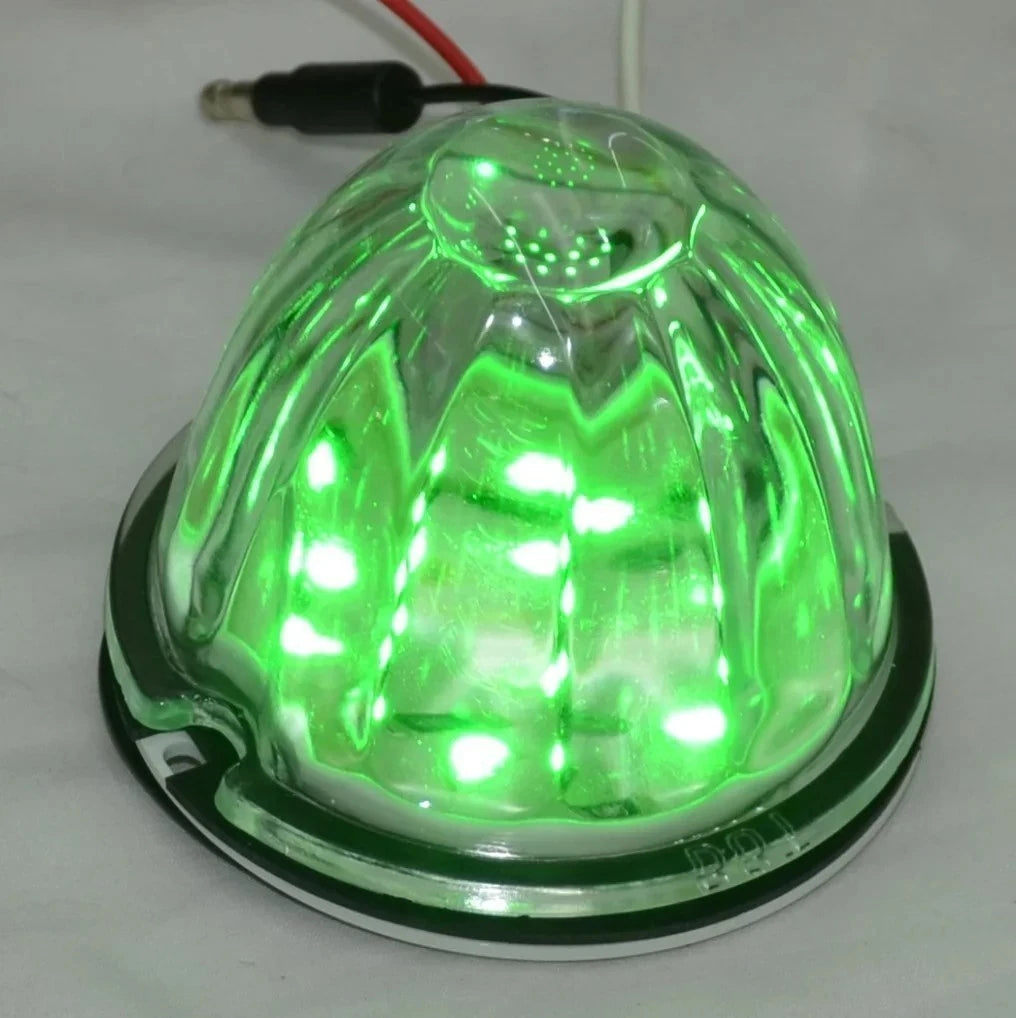2X Clear Classic Glass Watermelon Accent Light Kit for (81869)