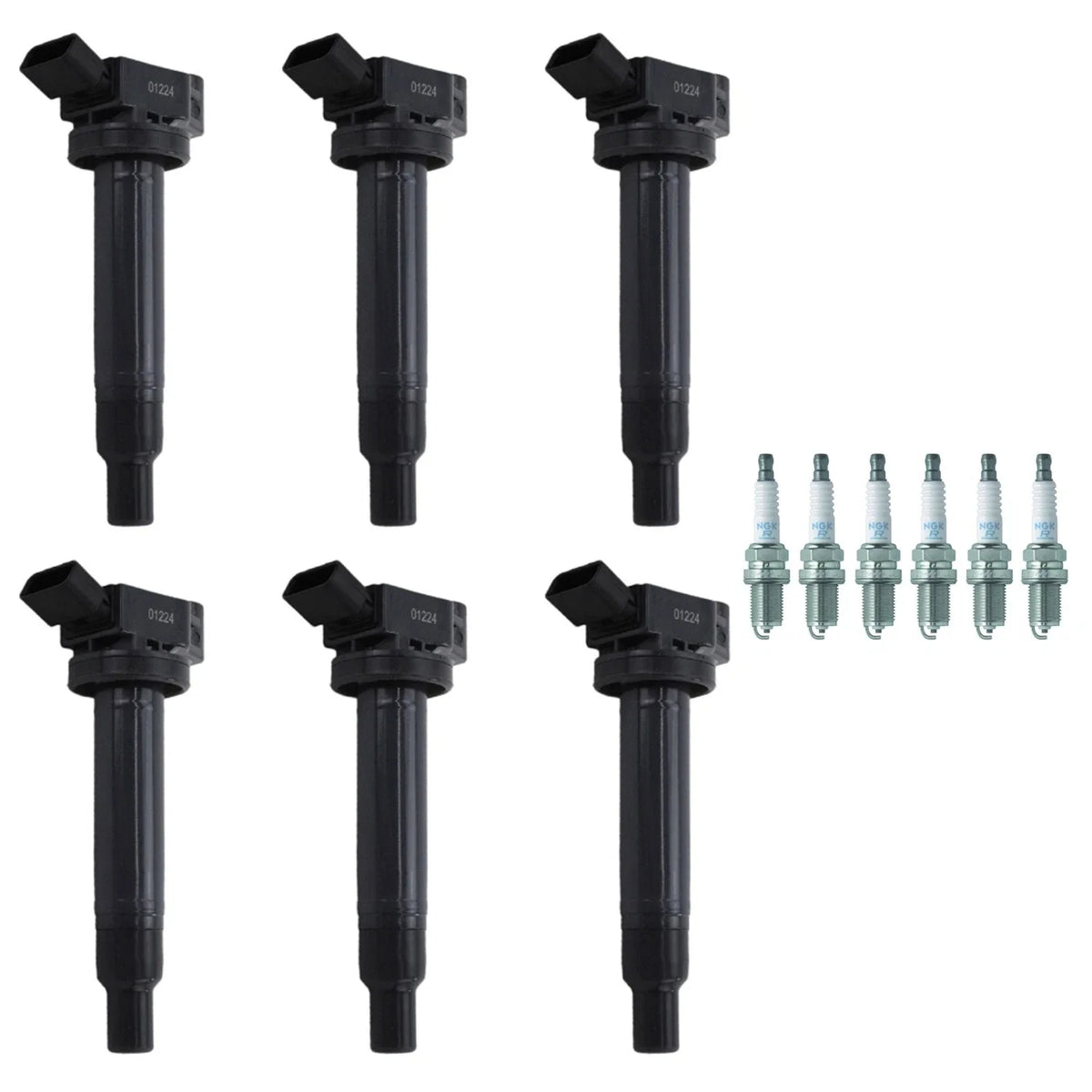Set of 6 Ignition Coils & Spark Plugs for Camry ES300 RX300 V6 (1997–2006)