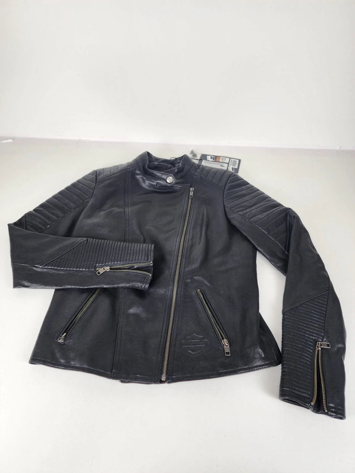 Harley-Davidson Women's Reservoir Moto Leather Jacket XL 97022-22VW
