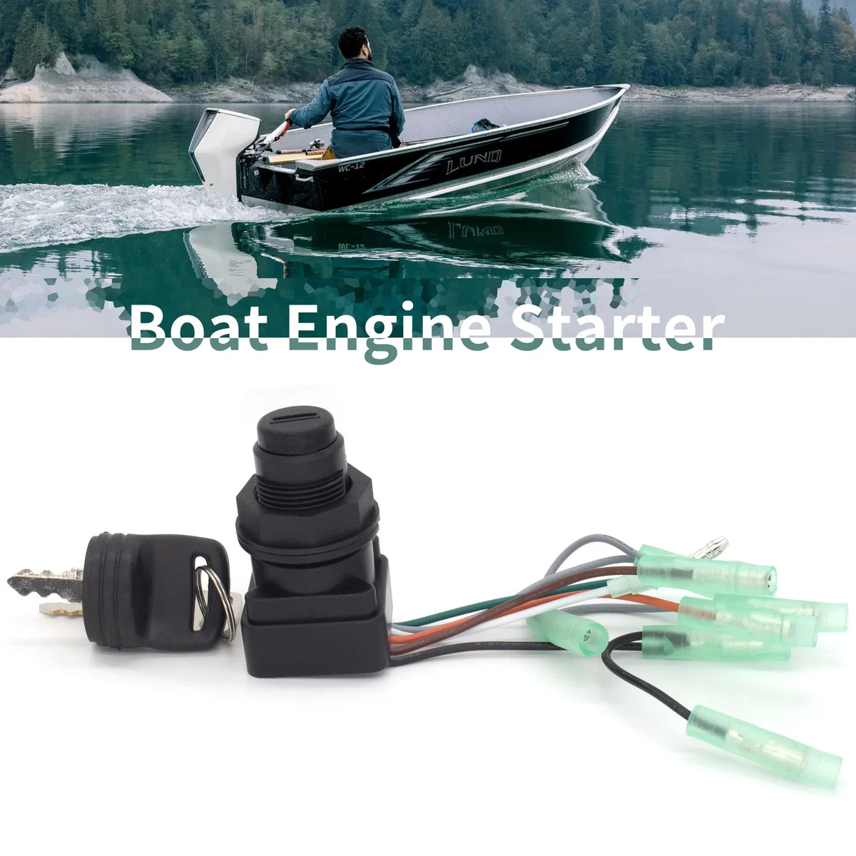 Boat Switch Ignition Key for Suzuki 2 & 4 Stroke 8-225 HP (37110 92E00)