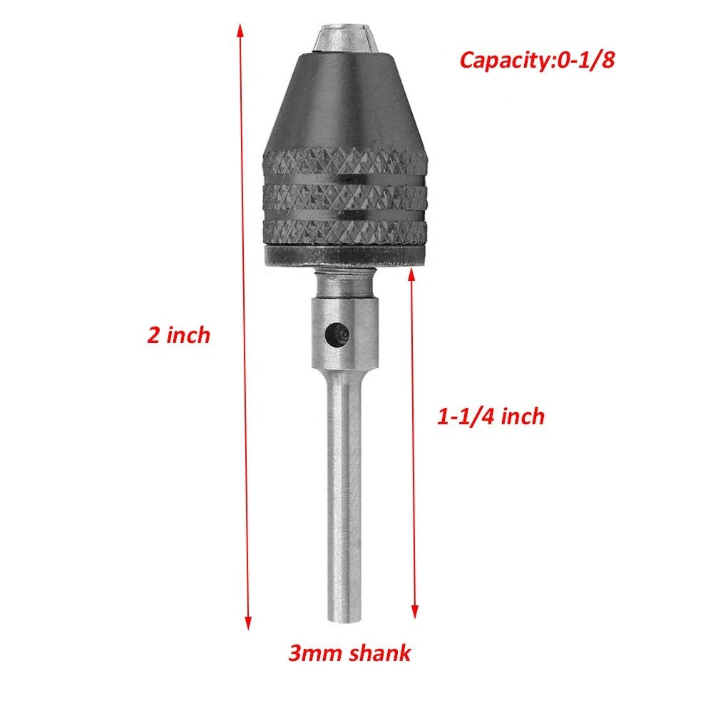 2X Keyless Drill Chuck Collet Conversion Adapter for