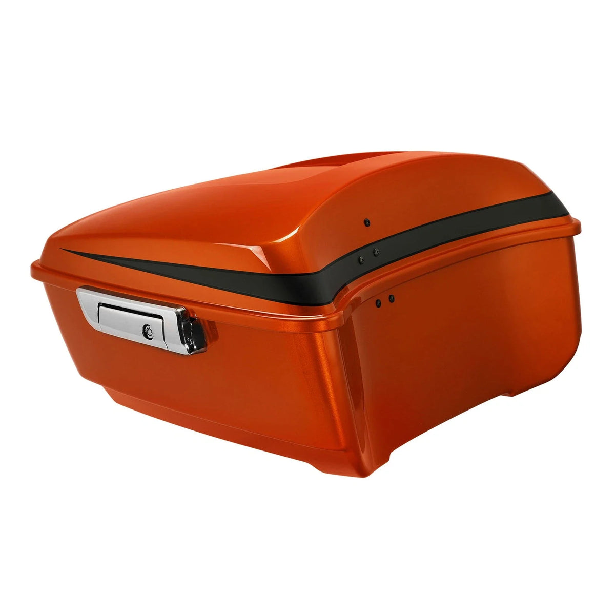King Trunk for Harley Street Glide (2014–2025) Scorched Orange/Black Denim