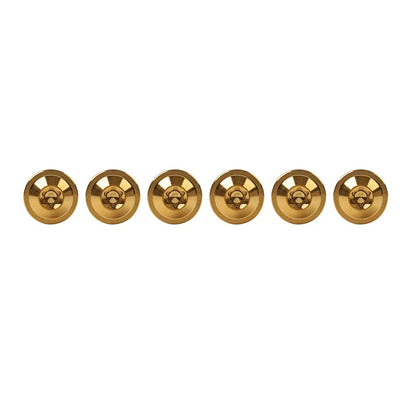 Set of 6 Titanium M5 Truss Torx Bolts M5x10mm for Bike Motor Gold