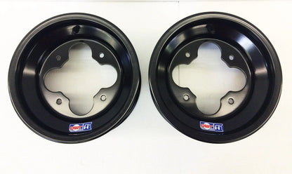 Set of 4 DWT Black A5 10" Front 9" Rear Wheels Rims for Yamaha Raptor 250 125 350