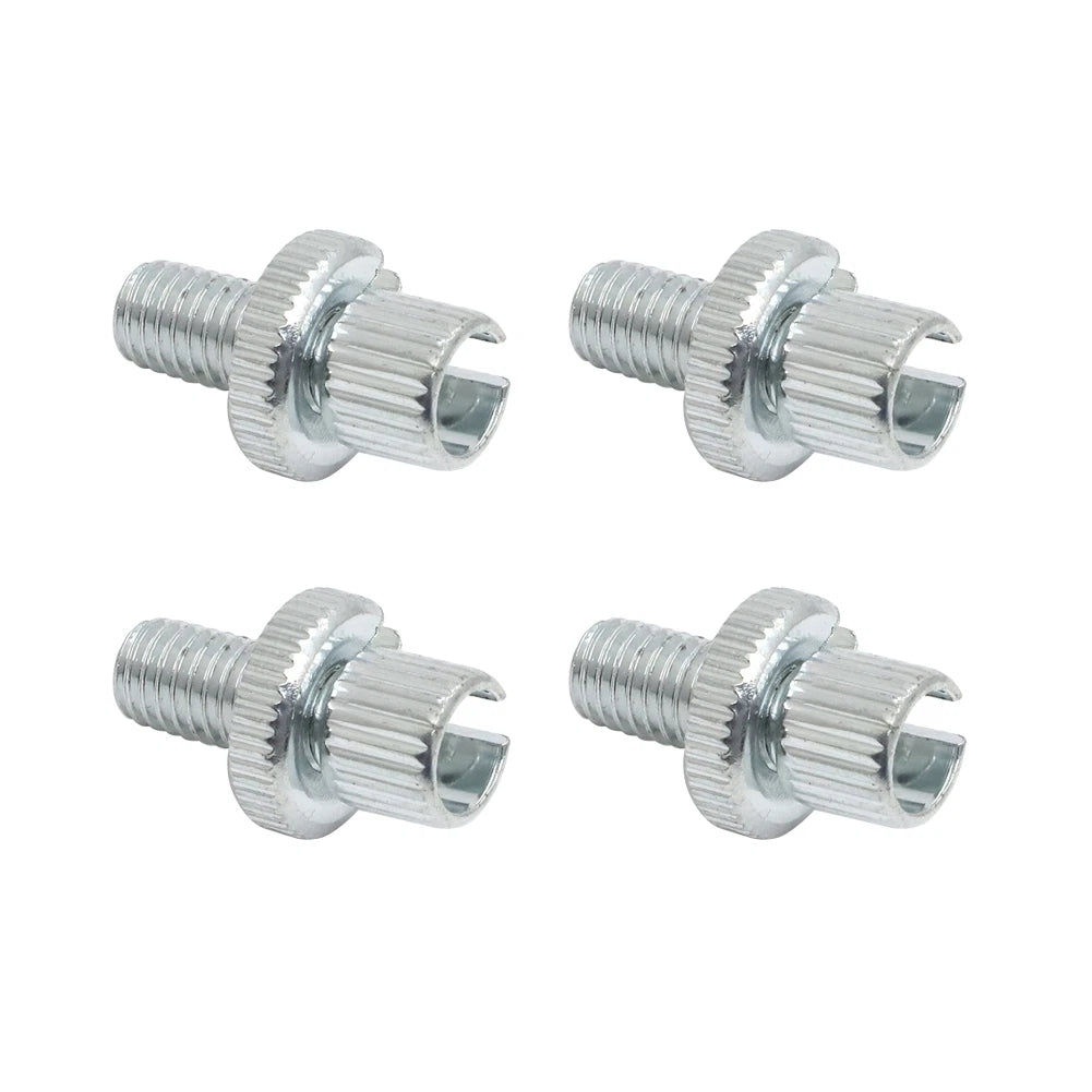 Set of 4 M8 Silver Cable Adjuster Nut Bolt for Honda CB100/125/175/250 (34-67090)