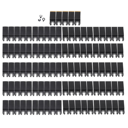 105 Pcs Oscillating Tool Blades for Wood Plastic Metal Cutting