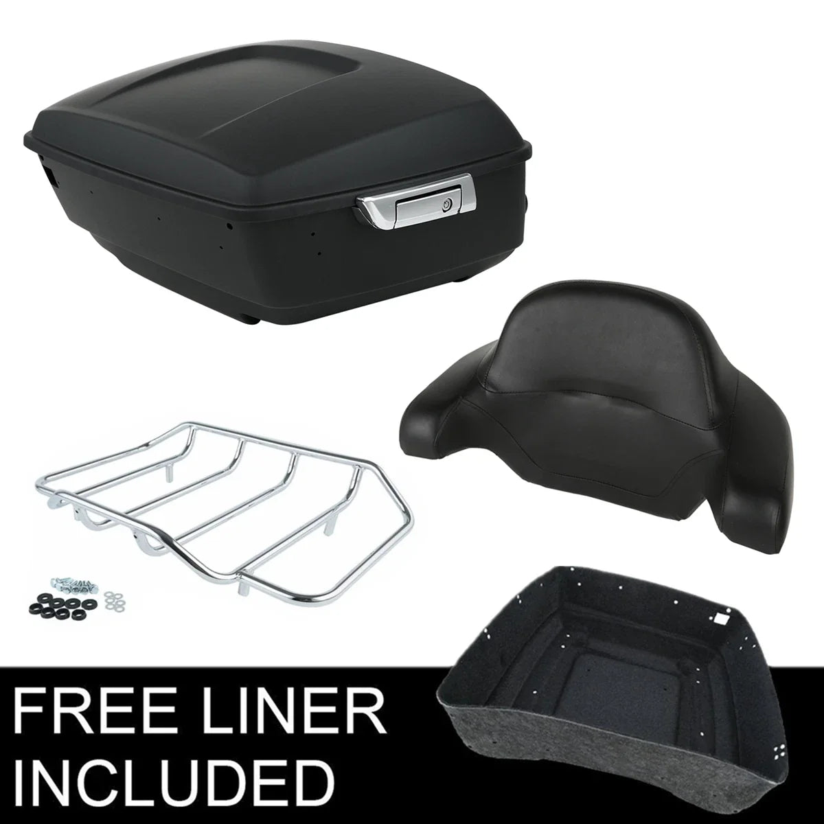 Matte King Trunk Pad for Harley Touring Street Road Glide FLHX (2014–2026)