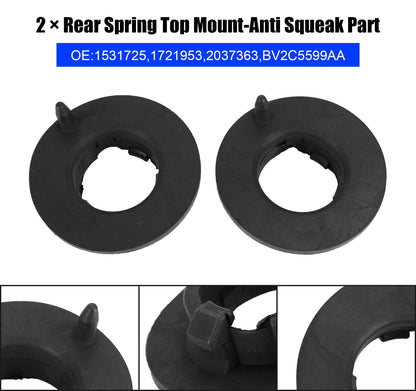 2X Rear Upper Suspension Spring Pad for Ford Fiesta Mk7 B-Max Ecosport (2012–2019) - 1531725, 1721953, 2037363, BV2C5599AA