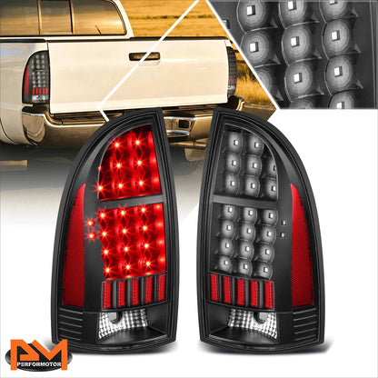 2X Full LED Tail Lights for Tacoma (2005–2015) - Black Housing