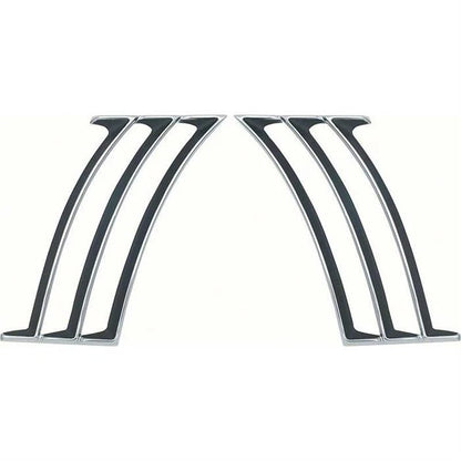 Pair of Outer Quarter Panel Louvers for 1969 Camaro (K280)