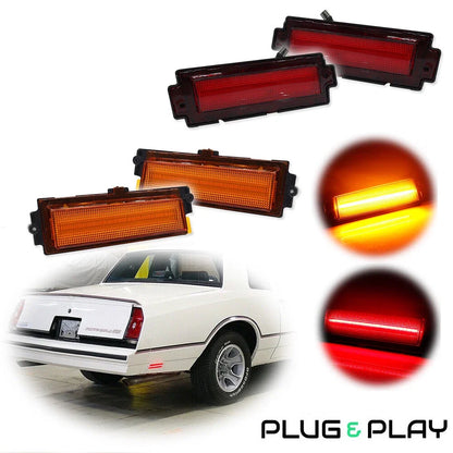 Set of 2 LED Side Marker Lights for Chevy Monte Carlo SS (81–88)
