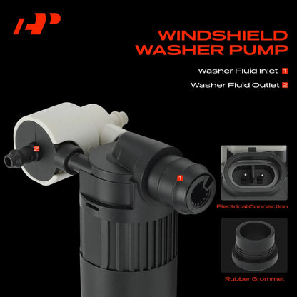 Windshield Washer Pump for Nissan (1WP0001, 28920-3JA0A, 28910-3JA0B)