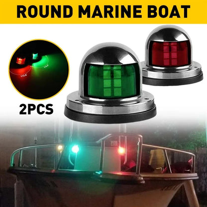 2X 16LED Bow Navigation Lights for Marine Boat Pontoon (12V)