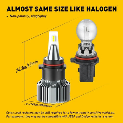 PSX26W LED Fog Light Bulb for Chevy Tahoe Suburban Yukon (2000–2023)