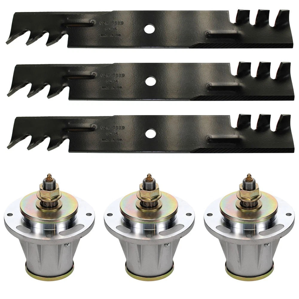 Mower Blade and Spindle Kit for Husqvarna Zero-Turn (Fits 539 10 03-41)